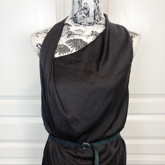 Helmut Lang Orbit Belt Assymetrical Midi Dress - Picture 5 of 6